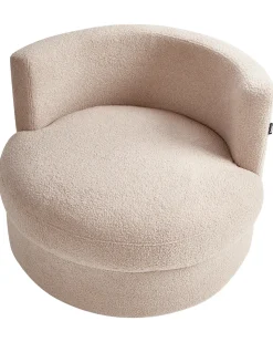 Poltrona DALBY Bouclé Beige
