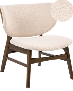 Poltrona DAY Bouclé Marrone/Beige chiaro