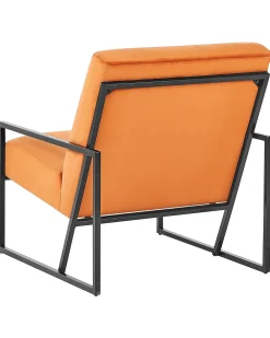 Poltrona DELARY Velluto Arancione