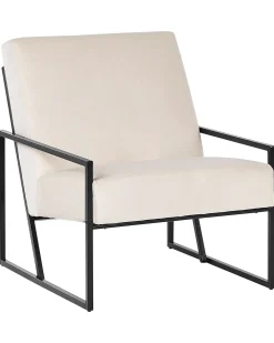 Poltrona DELARY Velluto Beige chiaro