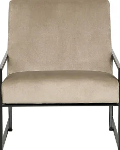 Poltrona DELARY Velluto Tortora