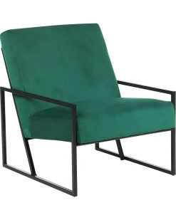 Poltrona DELARY Velluto Verde smeraldo