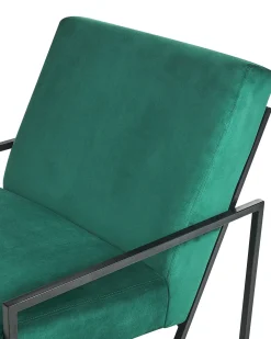 Poltrona DELARY Velluto Verde smeraldo
