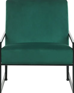 Poltrona DELARY Velluto Verde smeraldo