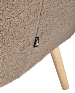 Poltrona DRAMMEN Bouclé Marrone