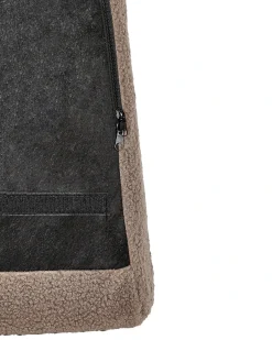 Poltrona DRAMMEN Bouclé Marrone
