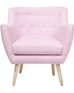 Poltrona DRAMMEN Tessuto Rosa
