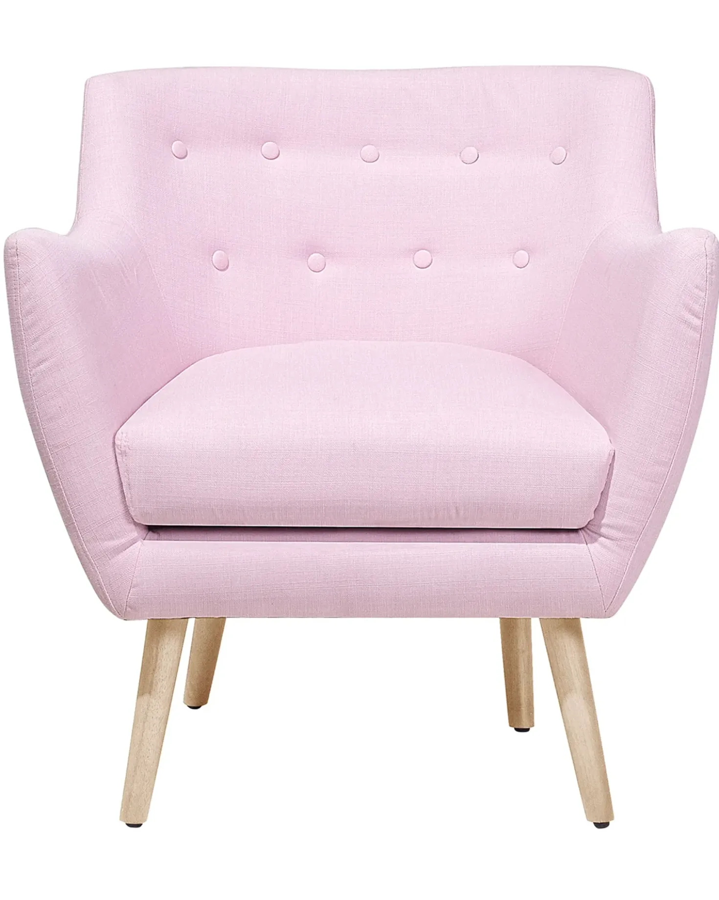 Poltrona DRAMMEN Tessuto Rosa