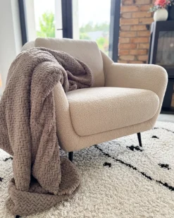 Poltrona EIBY Bouclé Beige