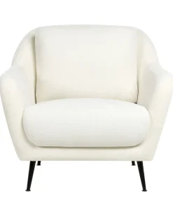Poltrona EIBY Ciniglia Bianco