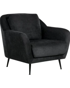 Poltrona EIBY Ciniglia Nero