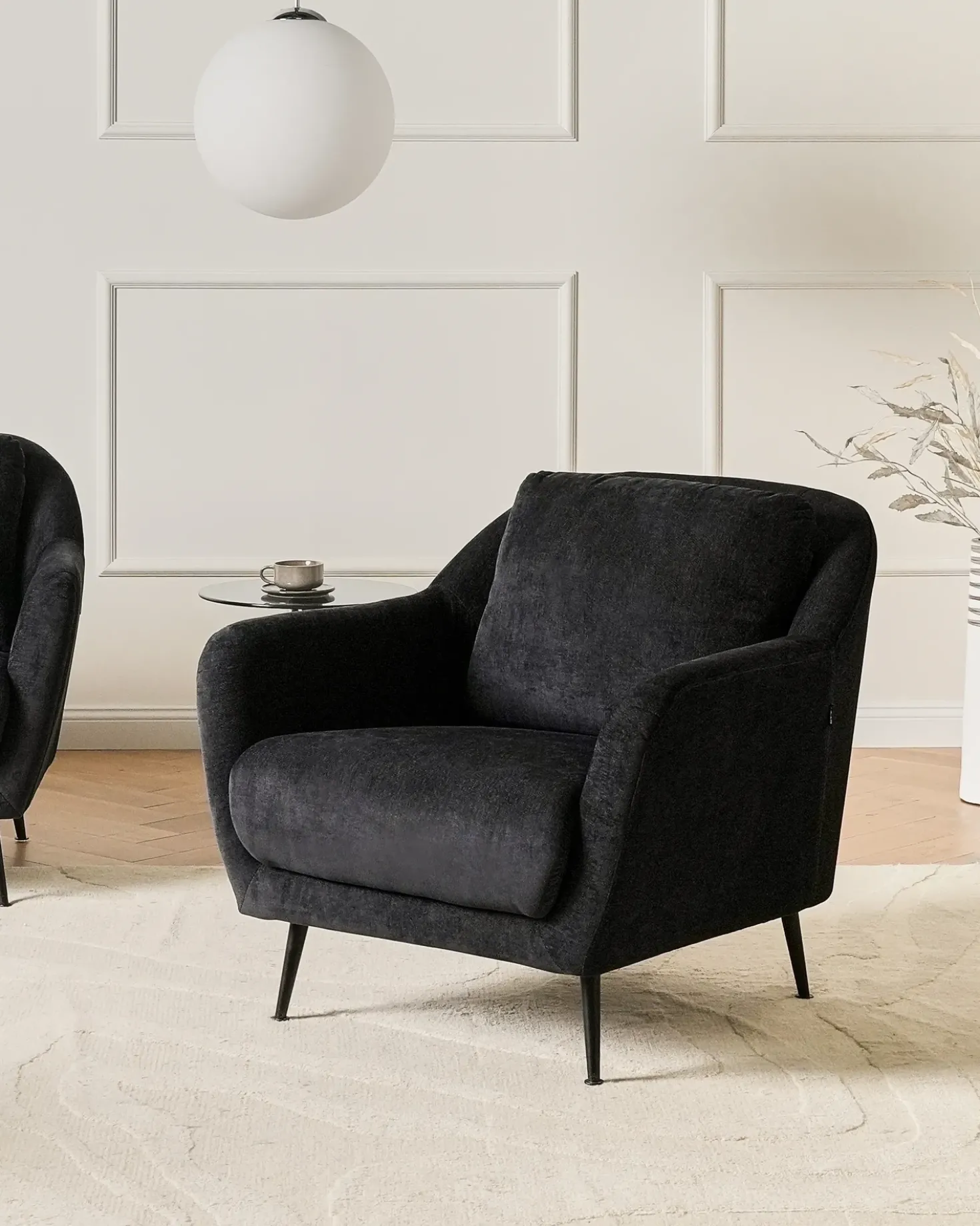 Poltrona EIBY Ciniglia Nero