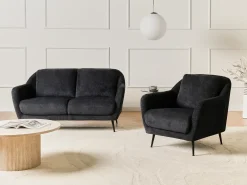 Poltrona EIBY Ciniglia Nero