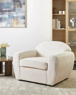 Poltrona ELLEDE Bouclé Beige chiaro