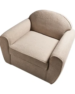 Poltrona ELLEDE Bouclé Marrone chiaro