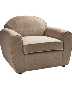 Poltrona ELLEDE Bouclé Marrone chiaro