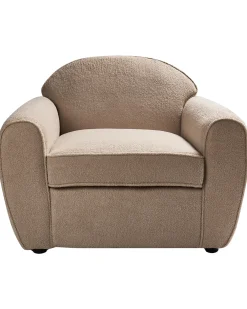 Poltrona ELLEDE Bouclé Marrone chiaro