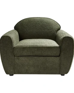 Poltrona ELLEDE Bouclé Verde scuro