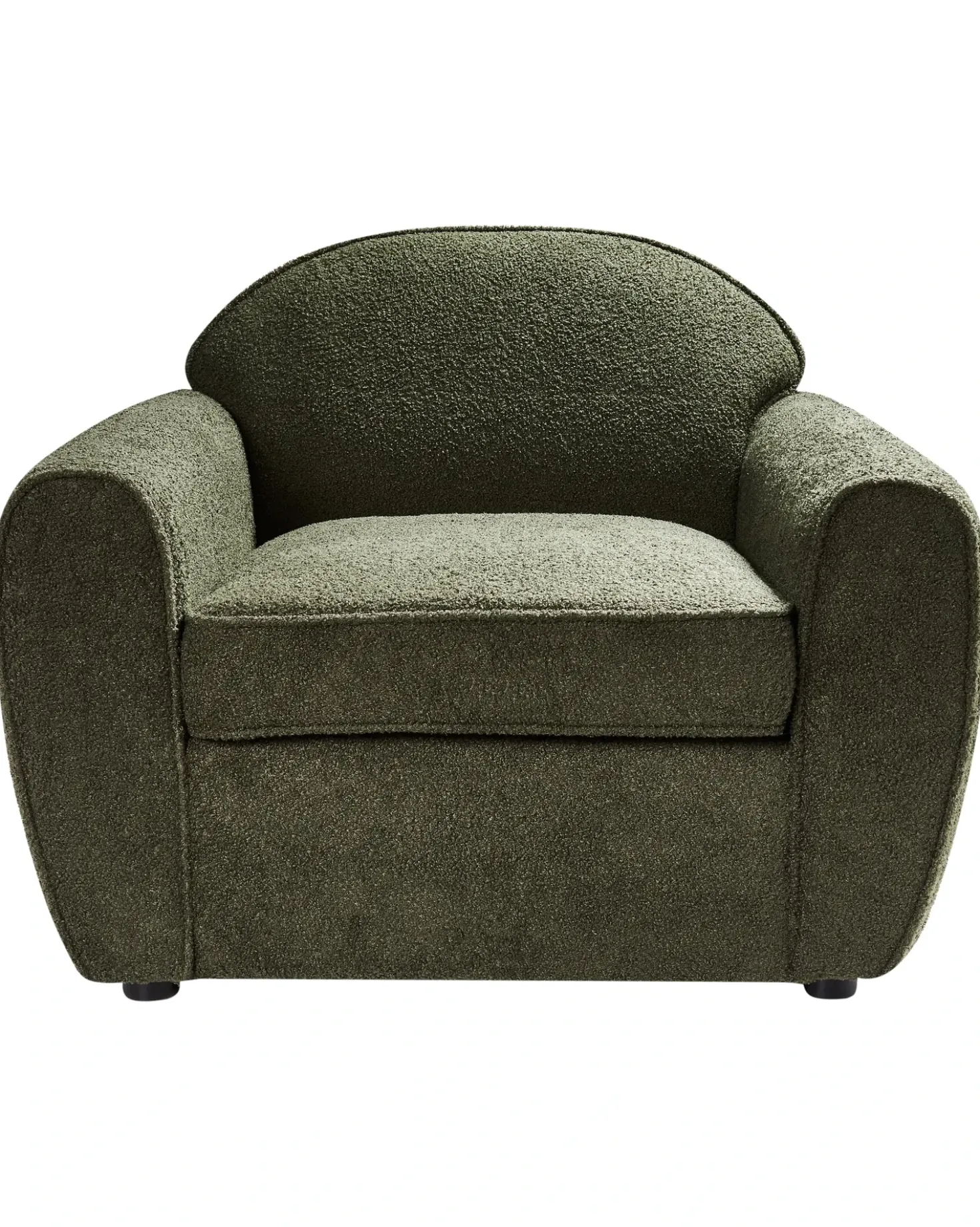 Poltrona ELLEDE Bouclé Verde scuro