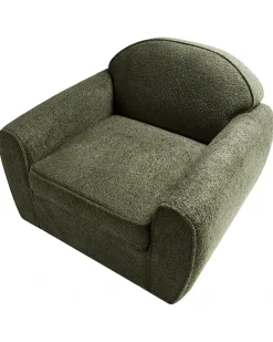 Poltrona ELLEDE Bouclé Verde scuro
