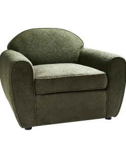 Poltrona ELLEDE Bouclé Verde scuro