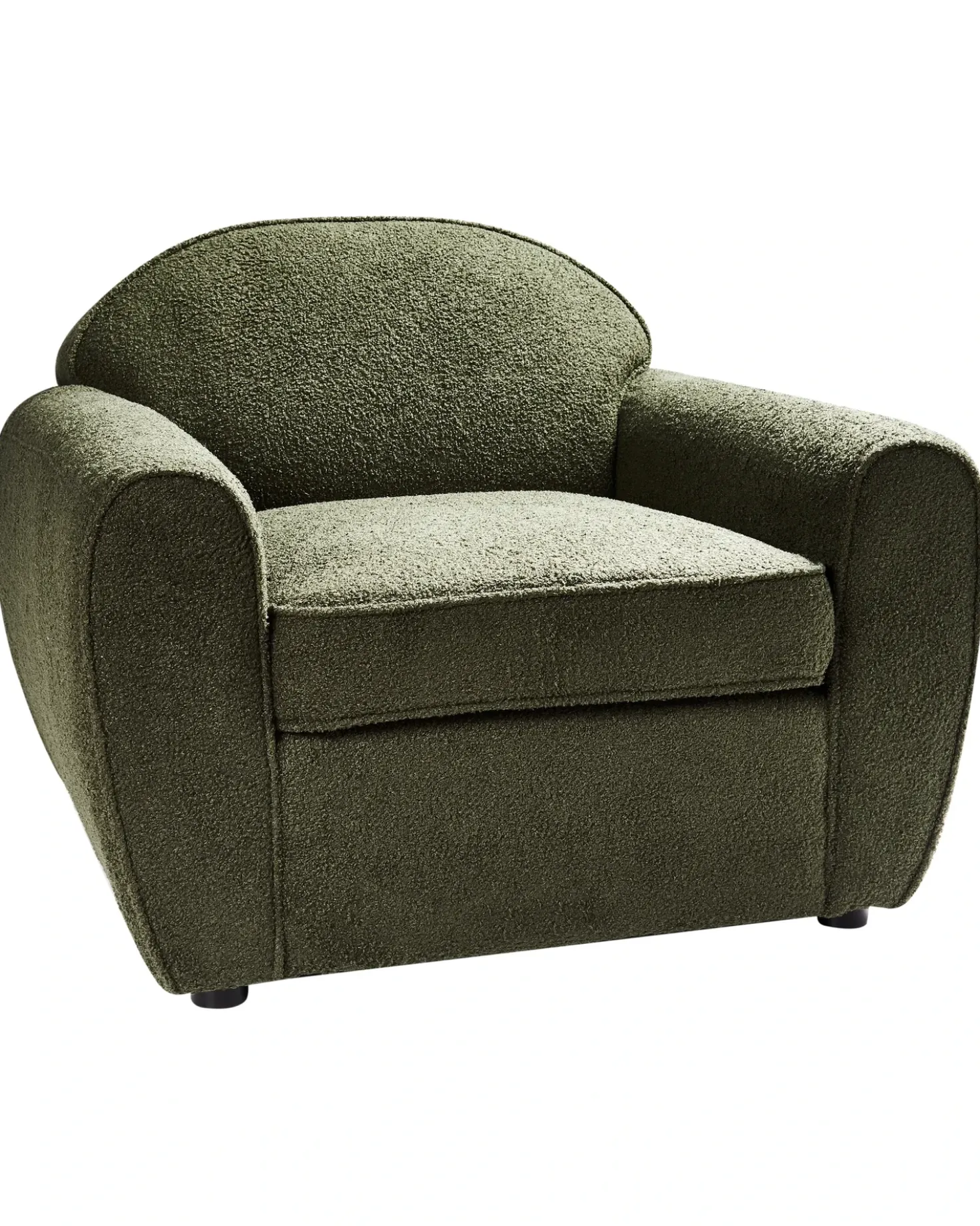 Poltrona ELLEDE Bouclé Verde scuro