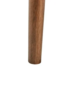 Poltrona ESRUM Bouclé Marrone scuro/Bianco