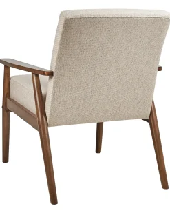 Poltrona ESRUM Tessuto Marrone scuro/Beige
