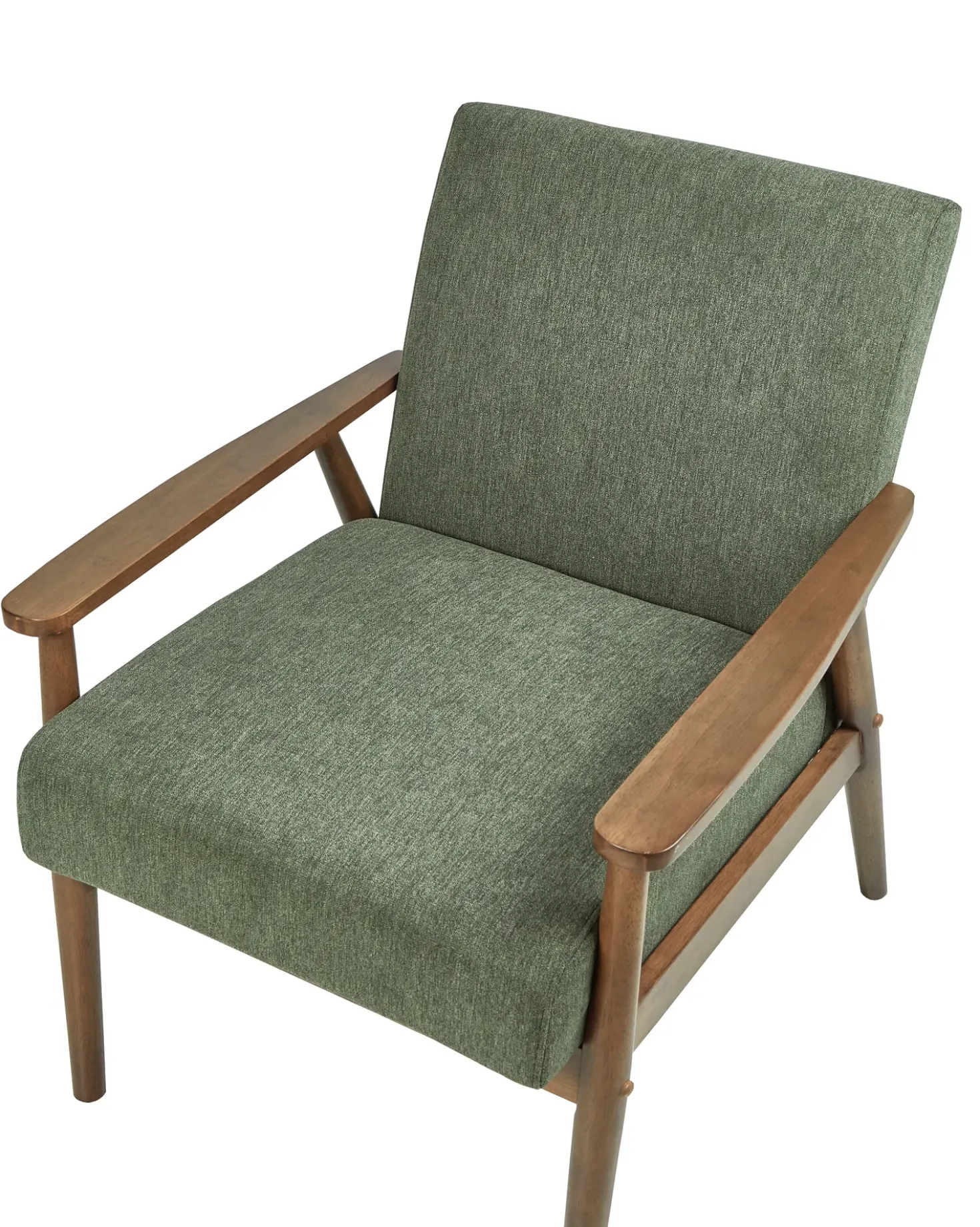 Poltrona ESRUM Tessuto Marrone scuro/Verde