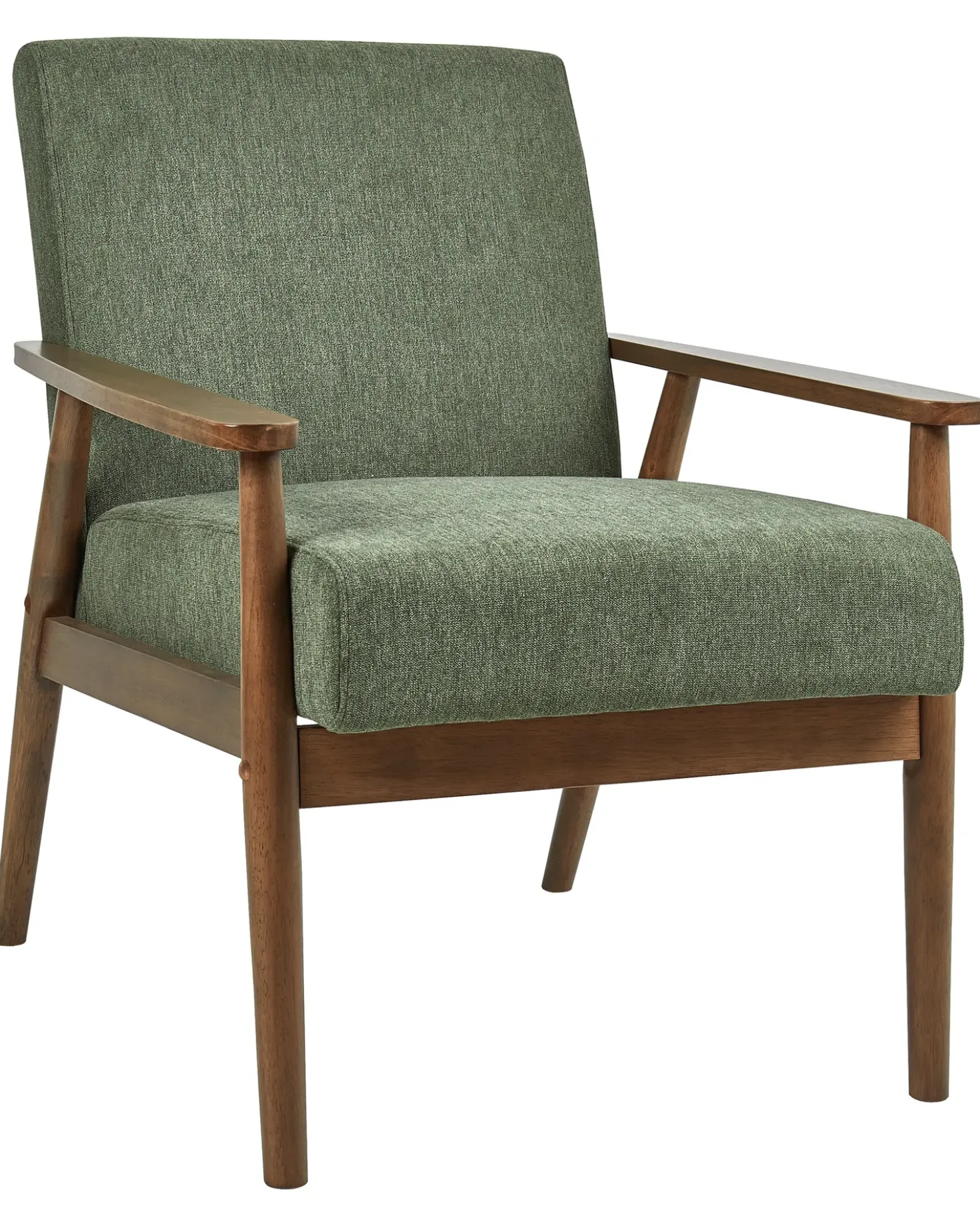 Poltrona ESRUM Tessuto Marrone scuro/Verde