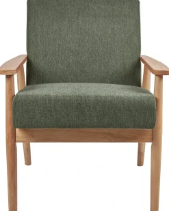 Poltrona ESRUM Tessuto Marrone chiaro/Verde