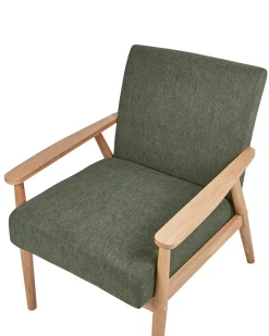 Poltrona ESRUM Tessuto Marrone chiaro/Verde