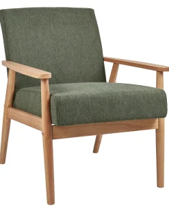 Poltrona ESRUM Tessuto Marrone chiaro/Verde