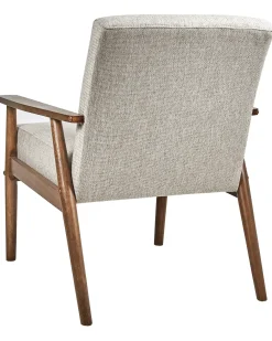 Poltrona ESRUM Tessuto Marrone scuro/Grigio