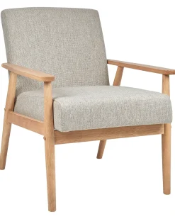 Poltrona ESRUM Tessuto Marrone chiaro/Grigio