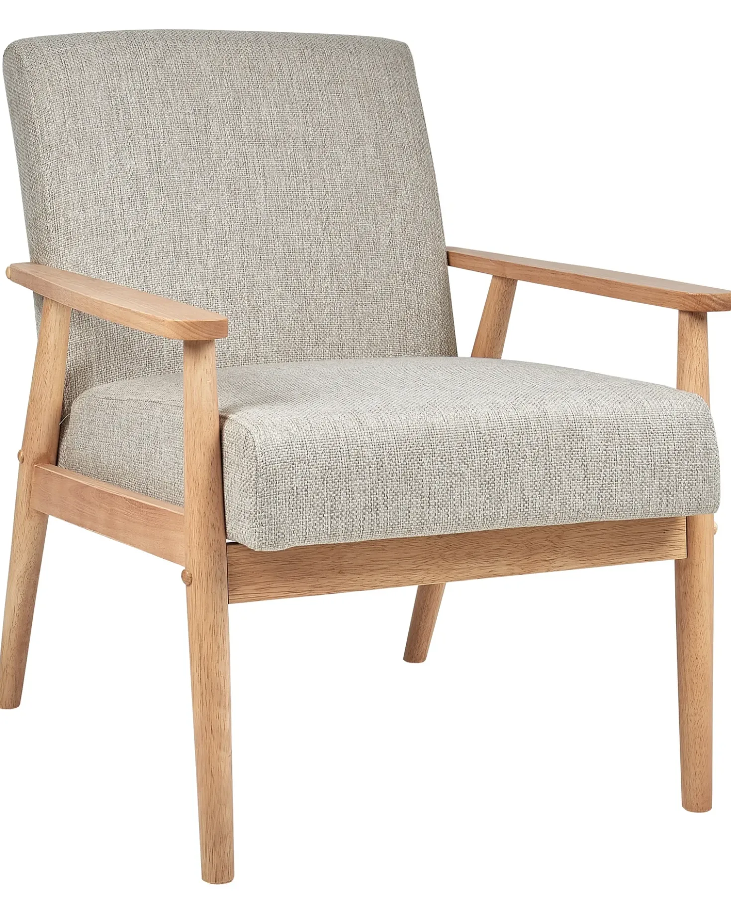 Poltrona ESRUM Tessuto Marrone chiaro/Grigio