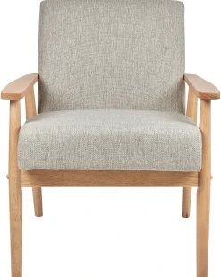 Poltrona ESRUM Tessuto Marrone chiaro/Grigio