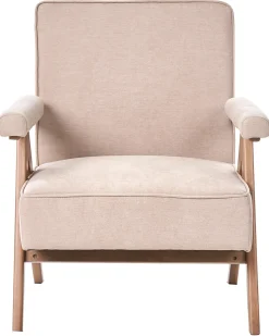 Poltrona EVJE Lino sintetico Beige