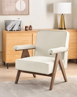 Poltrona EVJE Tessuto Beige chiaro