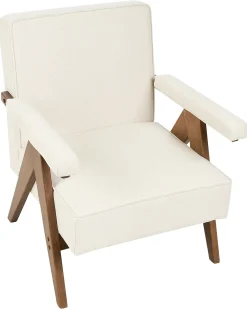 Poltrona EVJE Tessuto Beige chiaro