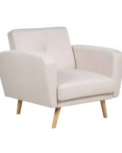 Poltrona FLORLI Tessuto Beige chiaro