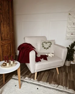 Poltrona FLORLI Tessuto Beige chiaro