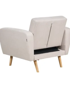 Poltrona FLORLI Tessuto Beige chiaro