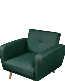 Poltrona FLORLI Tessuto Verde scuro