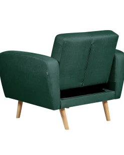 Poltrona FLORLI Tessuto Verde scuro