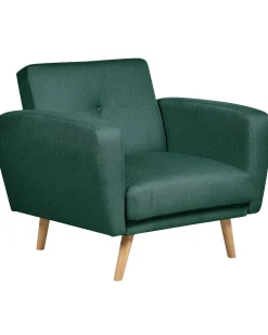 Poltrona FLORLI Tessuto Verde scuro