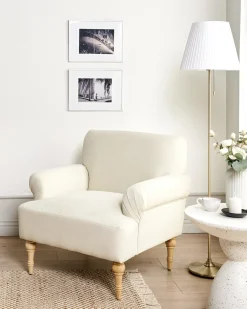 Poltrona FREDROS Tessuto Beige chiaro