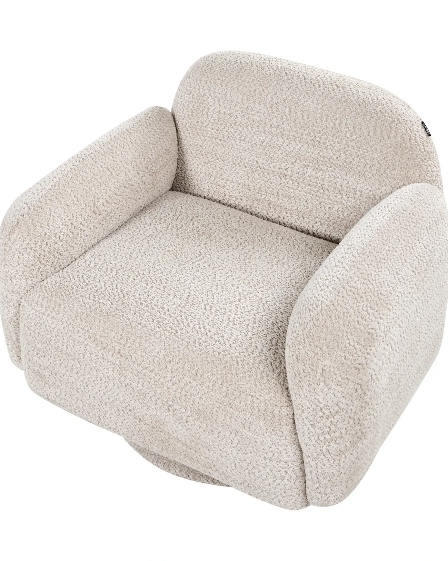Poltrona girevole AAPUA Tessuto Beige
