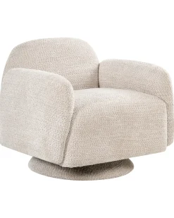 Poltrona girevole AAPUA Tessuto Beige