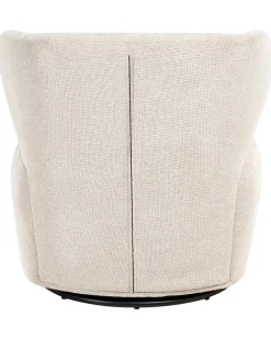 Poltrona girevole ALVDAL Tessuto Beige